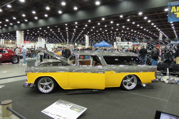 custom 1955 chevy nomad show car