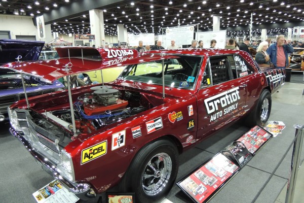 vintage dodge coronet nostalgia drag car with cross ram 426 hemi engine