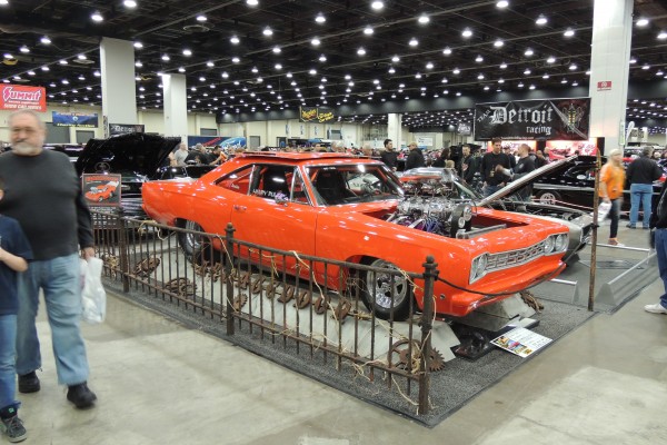 supercharged plymouth muscle car coupe