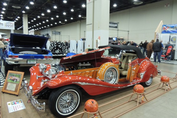 vintage European style roadster cabriolet