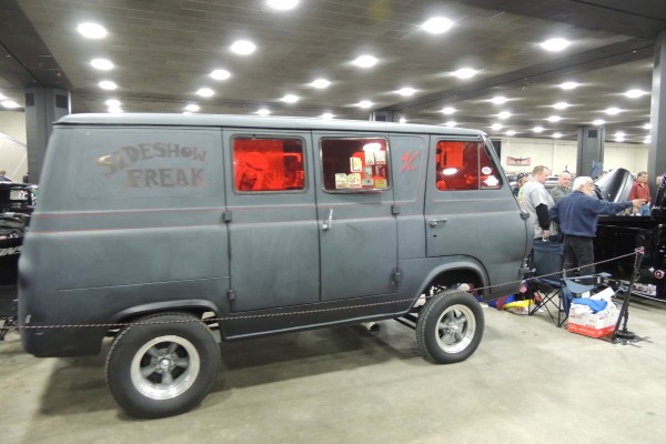straight axle nostalgia gasser drag race van