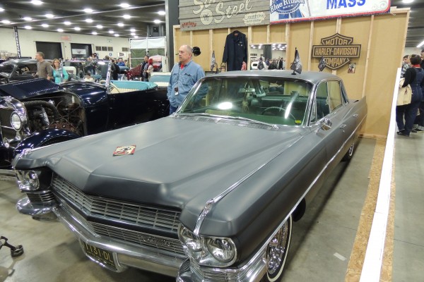 cadillac 1960s sedan on display