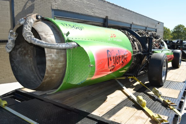 green monster cyclops jet drag car