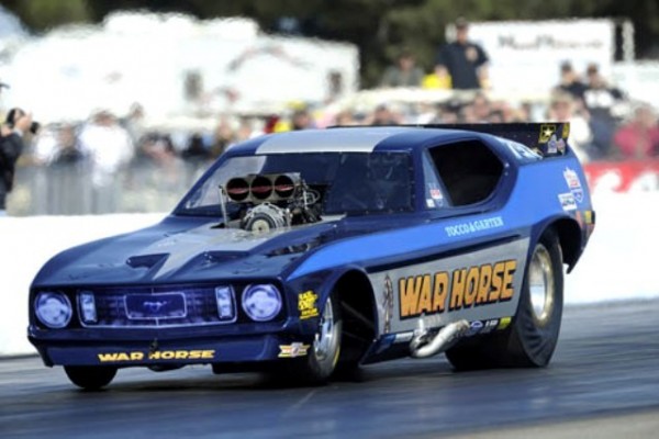 war horse nostalgia mustang funny car