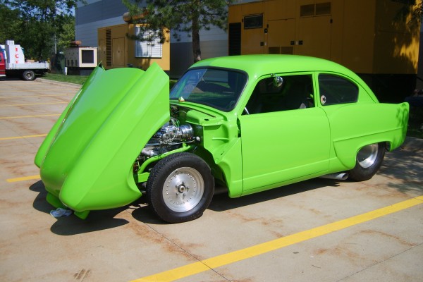 Green kaiser henry J custom hot rod