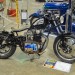 custom p-twin rat bike motorcycle at car show thumbnail