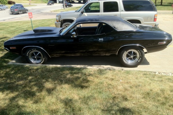 side profile shot of a 1971 Dodge Challenger