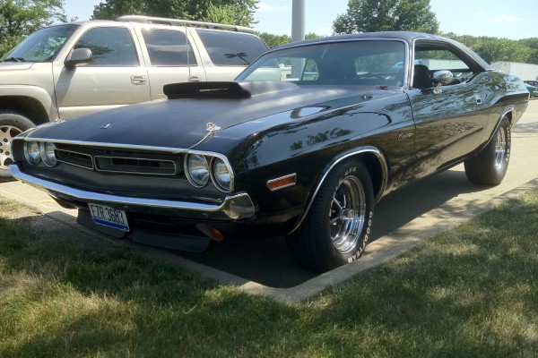front quarter view of a 1971 Dodge Challenger