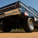 rear view of a black ford falcon nostalgia drag car thumbnail