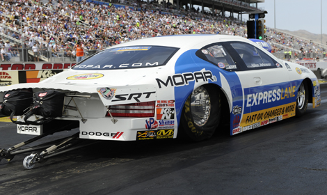 All Johnson's mopar pro stock car at Vegas, 2013