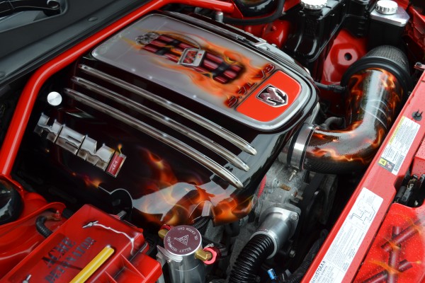 modern Gen III Hemi 5.7L v8 in a late model ram truck