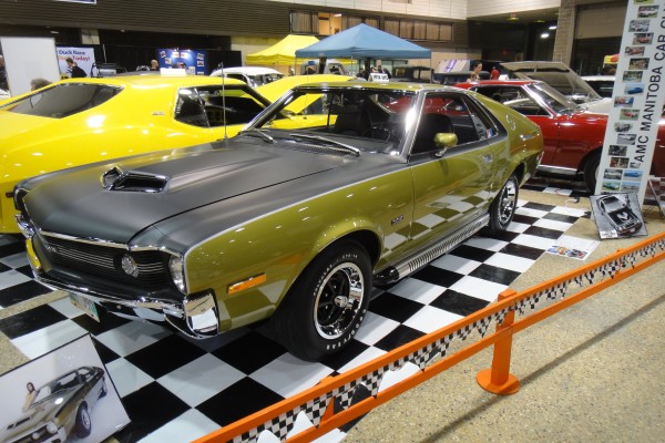green amc amx with side pipes