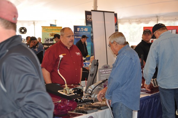 automotive trade show crowds