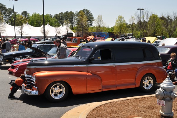 vintage hot rod panel delivery truck