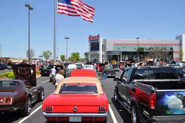 car show at summit racing in McDonough Georgia
