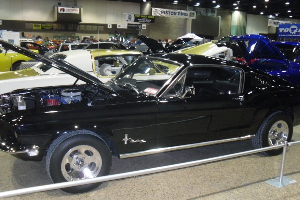 vintage ford mustang with slot mag wheels