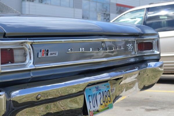 rear trunk trim on a 1966 Chevy Chevelle ss