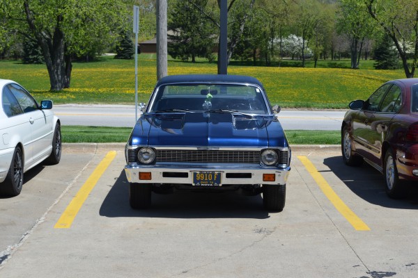 1972 Chevrolet Nova, front bumper and grille
