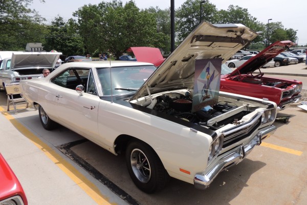 white 1969 Plymouth Roadrunner