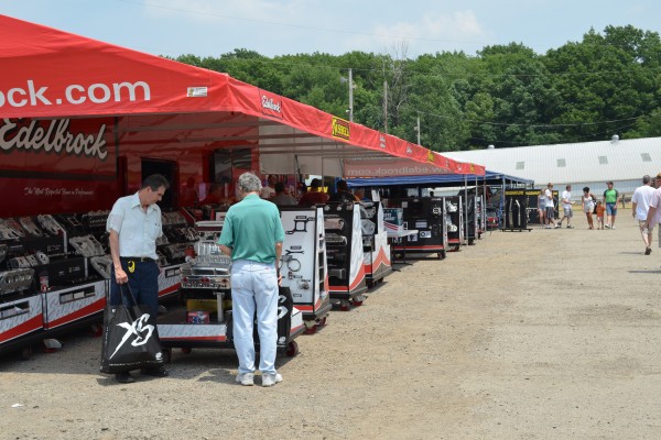 edelbrock semi truck tent trade show display