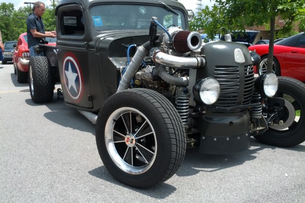 turbocharged rat rod pickup truck