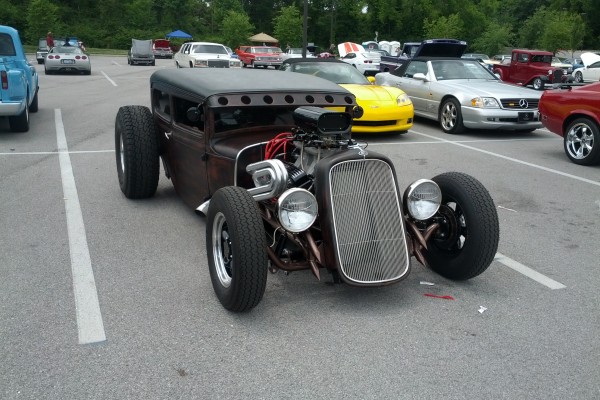 lowered ford tudor hot rod