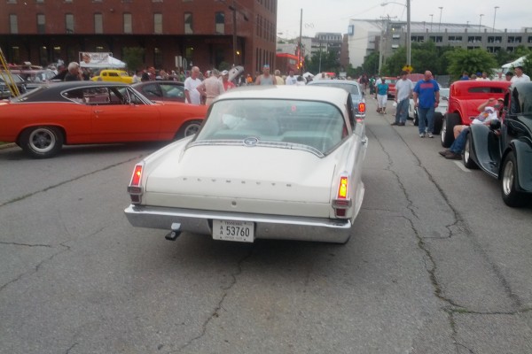rear view of back window on a plymouth barracuda