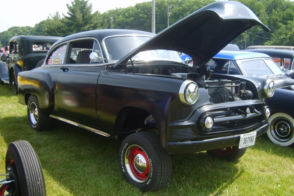 chevy straight axle gasser hot rod