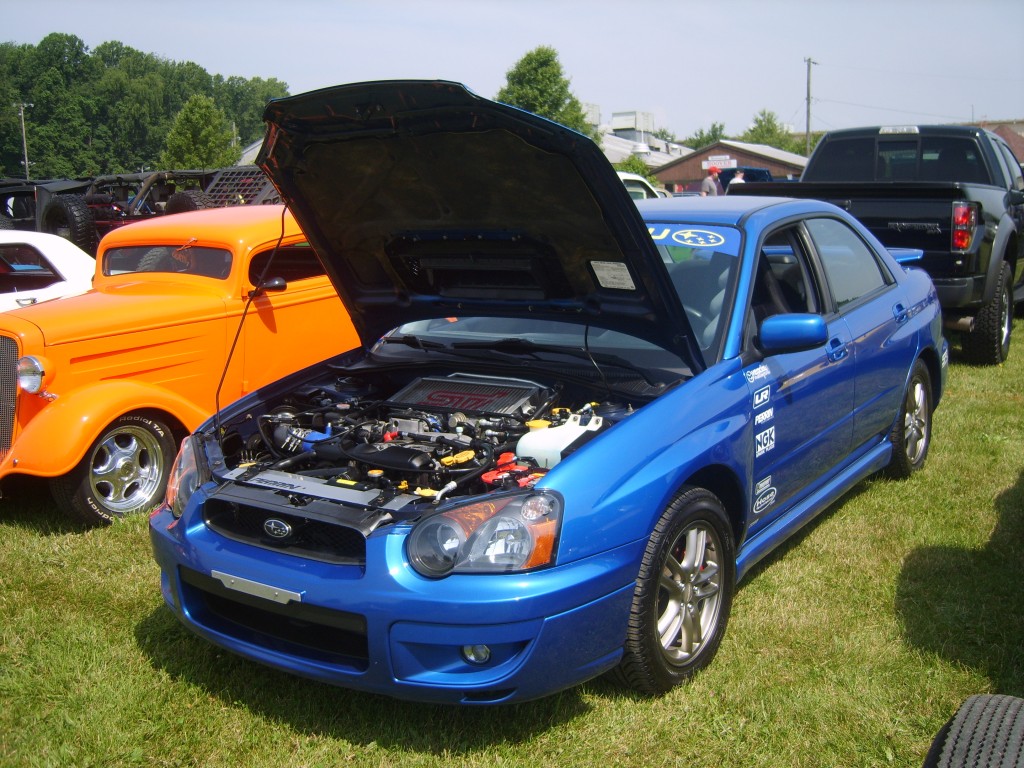 blue bugeye subaru wrx sport compact