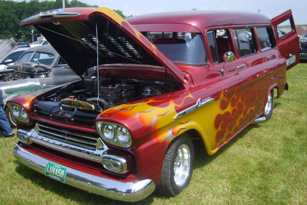 vintage hot rod chevy suburban