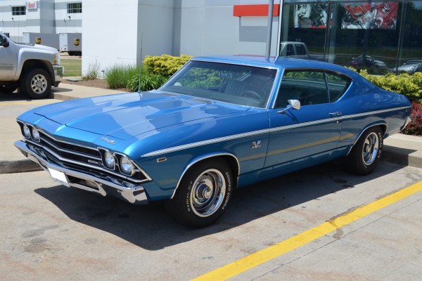 driver side quarter view of a 1969 Chevrolet Chevelle Malibu SS