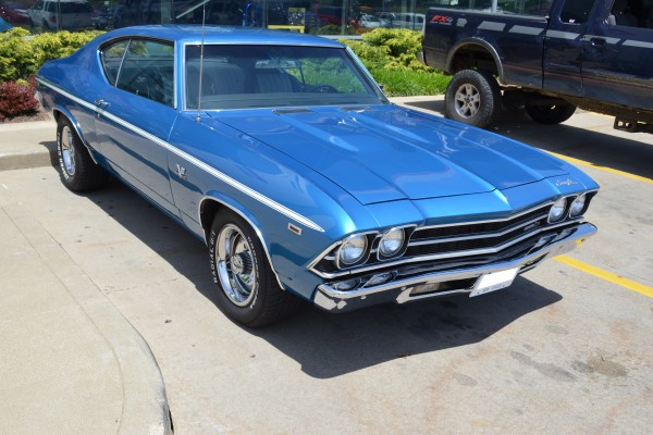 front quarter shot of a 1969 Chevrolet Chevelle Malibu SS