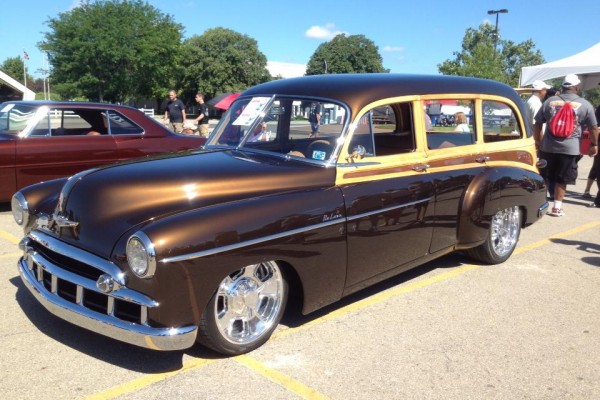 1949 Chevrolet station wagon with wood trim
