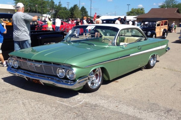 1961 Chevrolet Impala lowrider with custom wheels