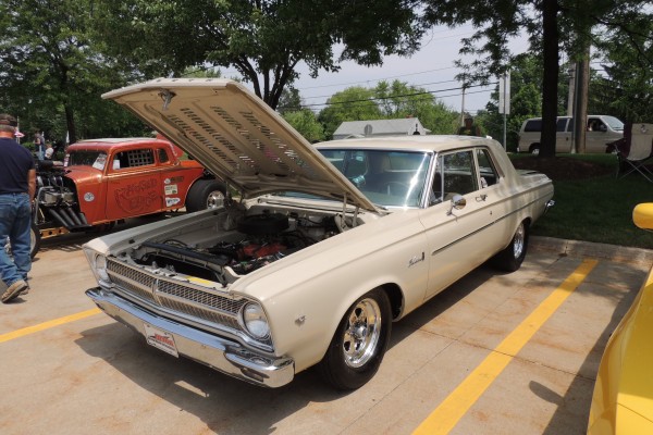 white vintage plymouth belvedere