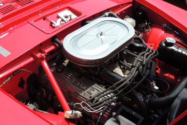 Sunbeam tiger engine bay close up