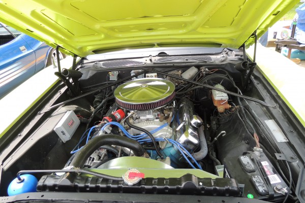 Mopar V8 in a classic muscle car