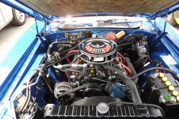 340 four barrel v8 engine