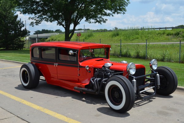 1929 studebaker hot rod, front quarter