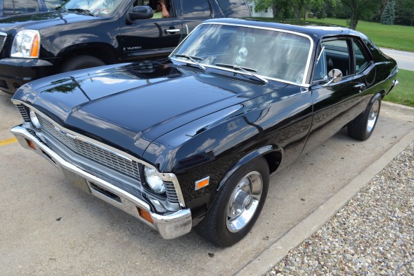 front view of a 1968 chevy nova muscle car