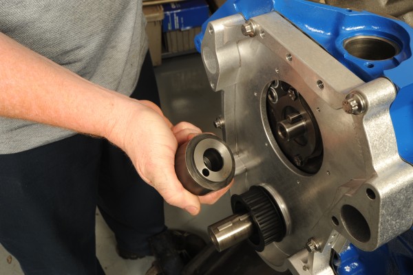 installing harmonic damper on a Ford 598 Big Block