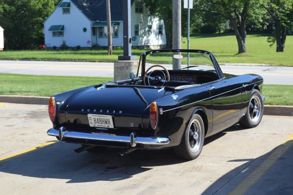 Black Sunbeam Tiger rear