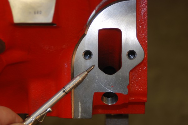 mechanical fuel pump provision on a big block chevy v8 engine