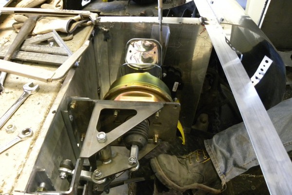 brake master cylinder spot in a 1949 chevy kurbmaster step van