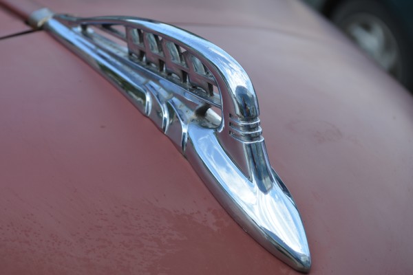 1941 Plymouth Pickup hood badge with ship