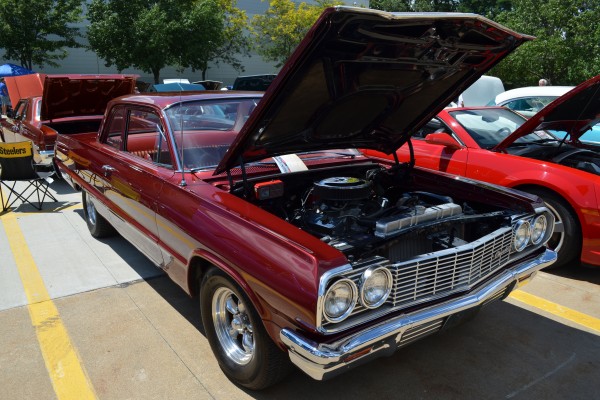 chevy biscayne coupe at car show, 2013