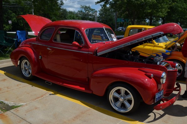 vintage prewar chevy coupe at Summit Racing car show, 2013
