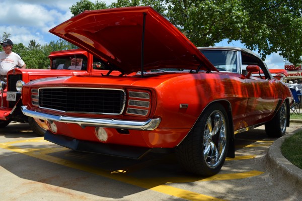 1969 chevy camaro RS convertible at Summit Racing car show, 2013
