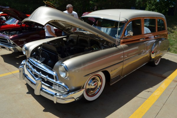vintage chevy deluxe sedan delivery wagon at Summit Racing car show, 2013