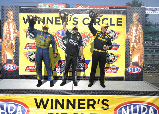 Northwest Nationals NHRA winner's circle
